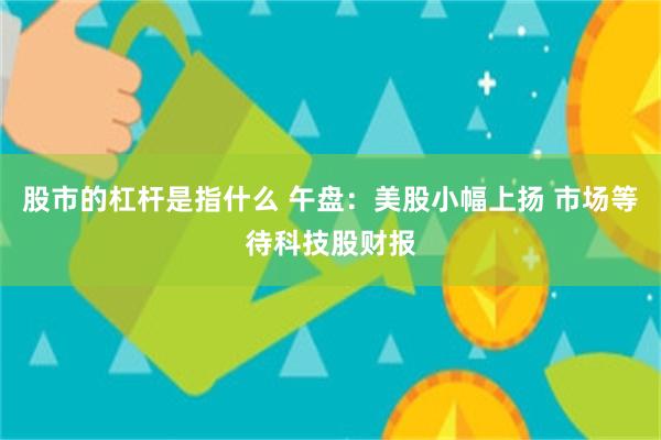 股市的杠杆是指什么 午盘：美股小幅上扬 市场等待科技股财报